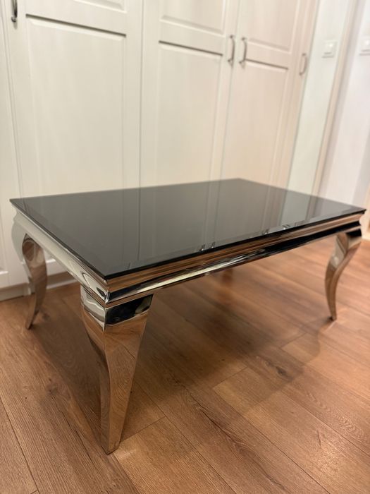 Stolik kawowy szklany w stylu Glamour