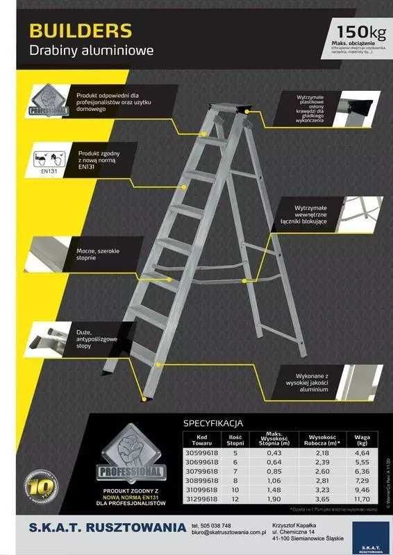 Drabina aluminiowa YOUNGMAN builders