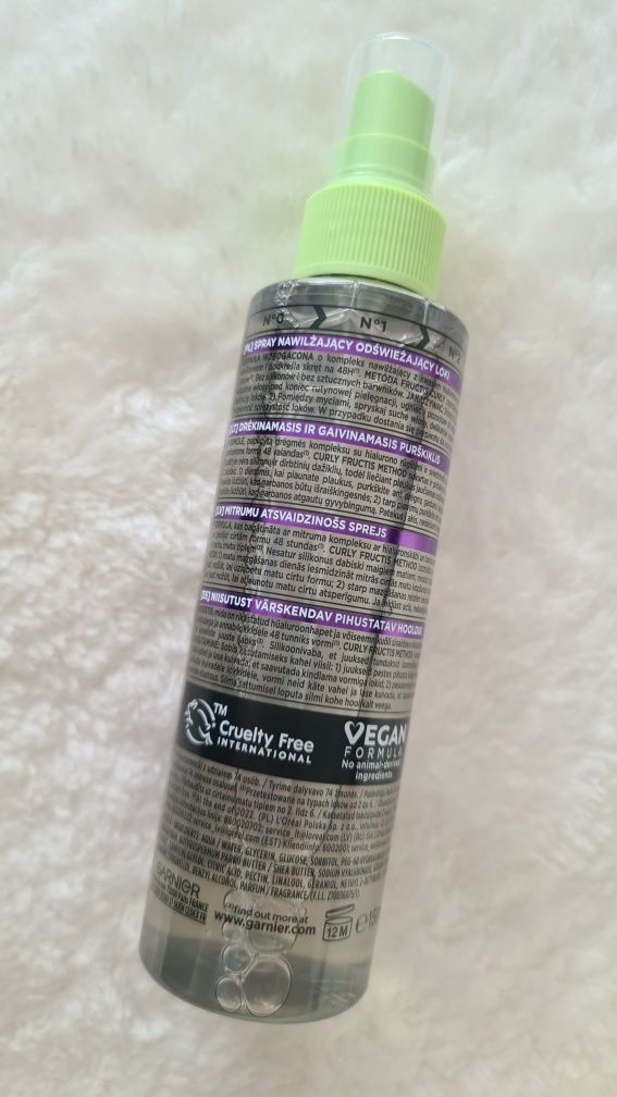 Garnier Fructis curls method spray nawilżający odświeżajacy loki
