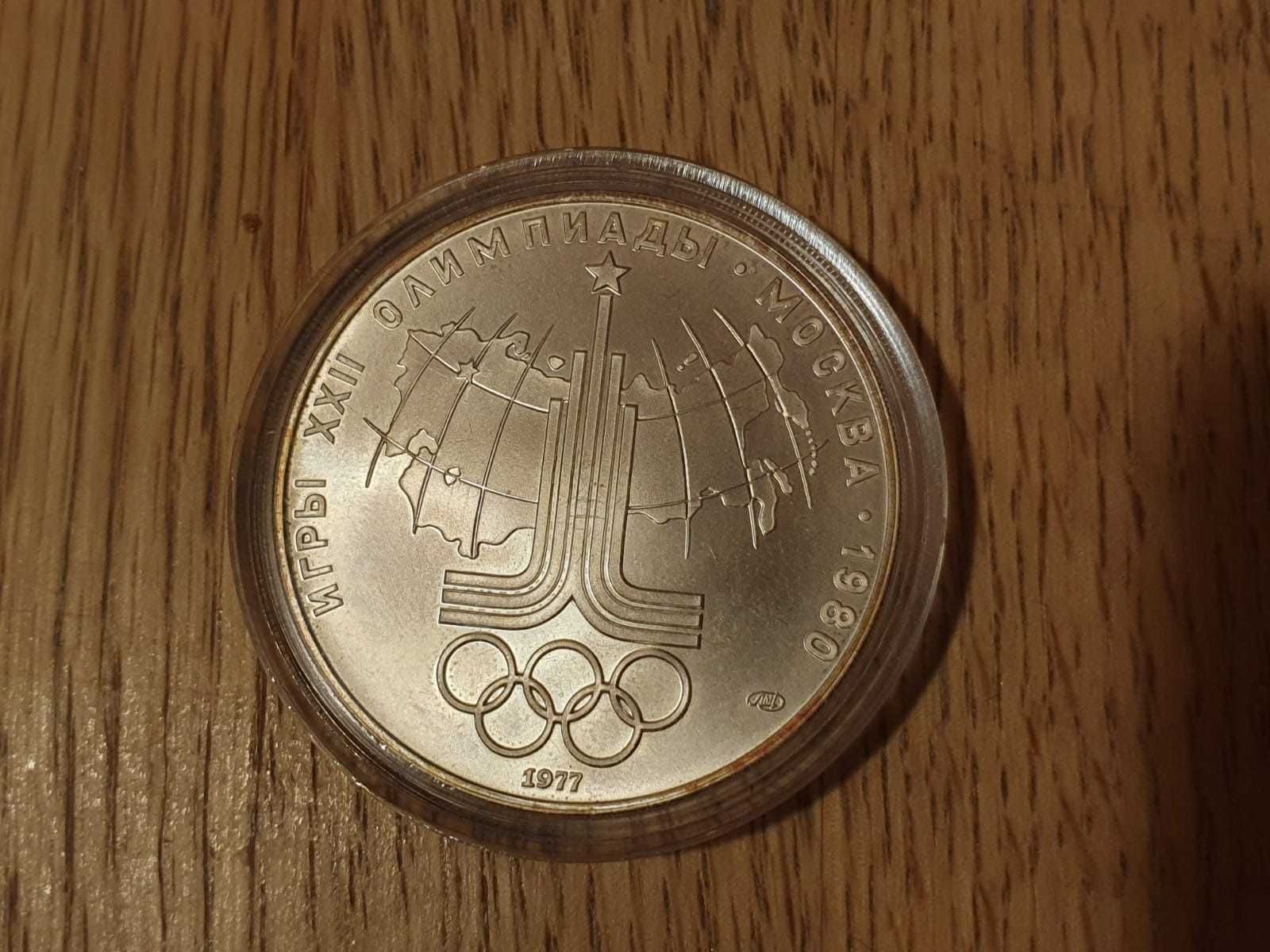 Monety srebrne Olimpida Moskwa 1980 r