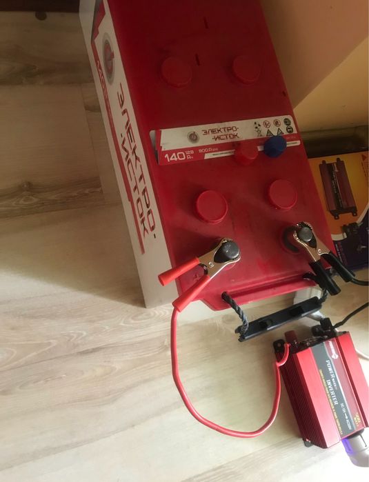 Акумулятор АКБ 140 + Інвертор + зарядне