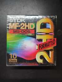 TDK MF-2HD MS-DOS 10 dyskietek