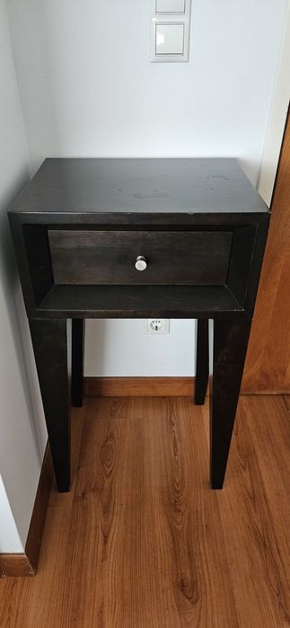 Mesa/Consola com gaveta de madeira maciça