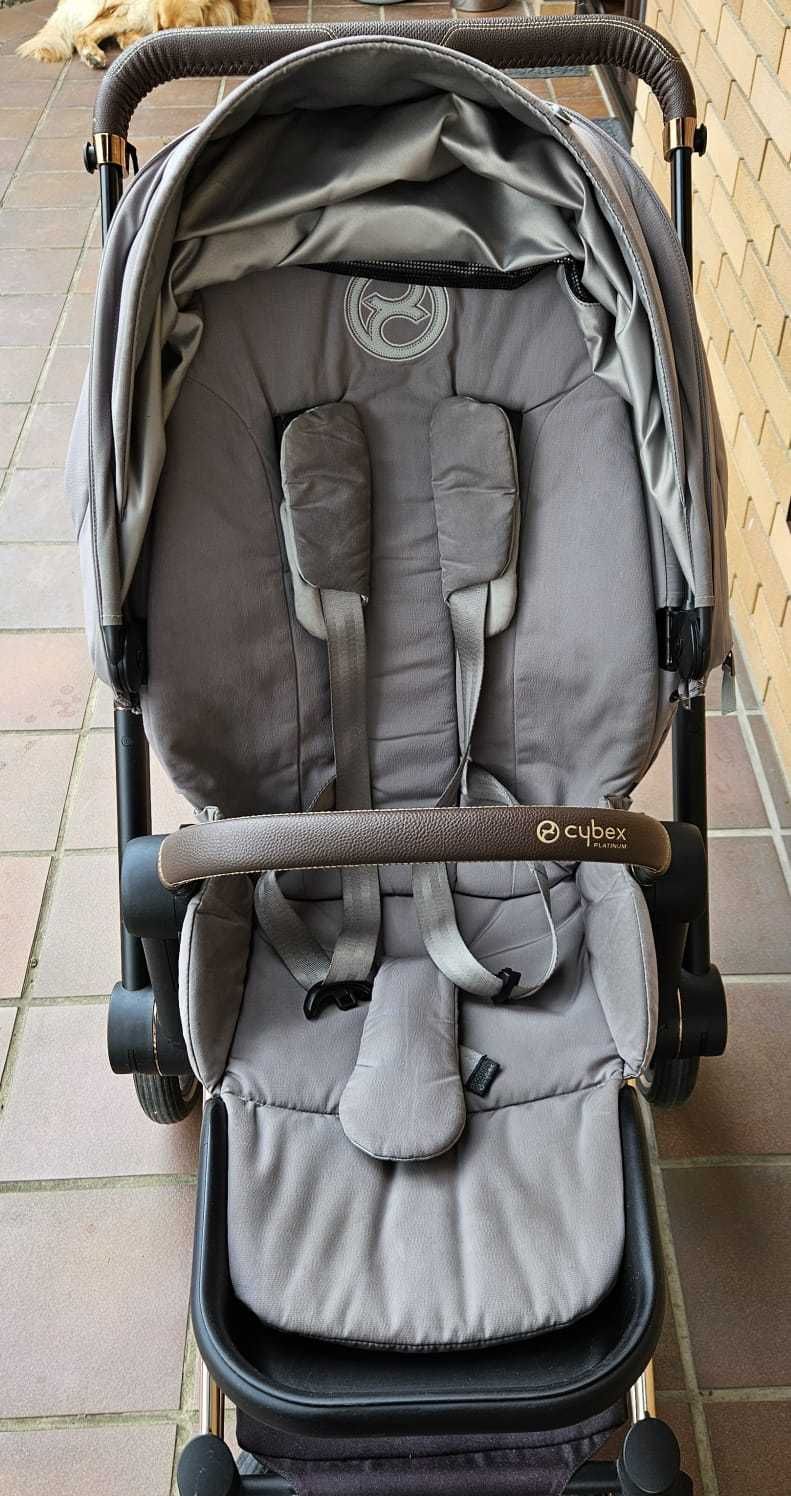 Wózek Cybex e-Priam elektryczny na ramie rosen gold CYBEX e-PRIAM 4.0