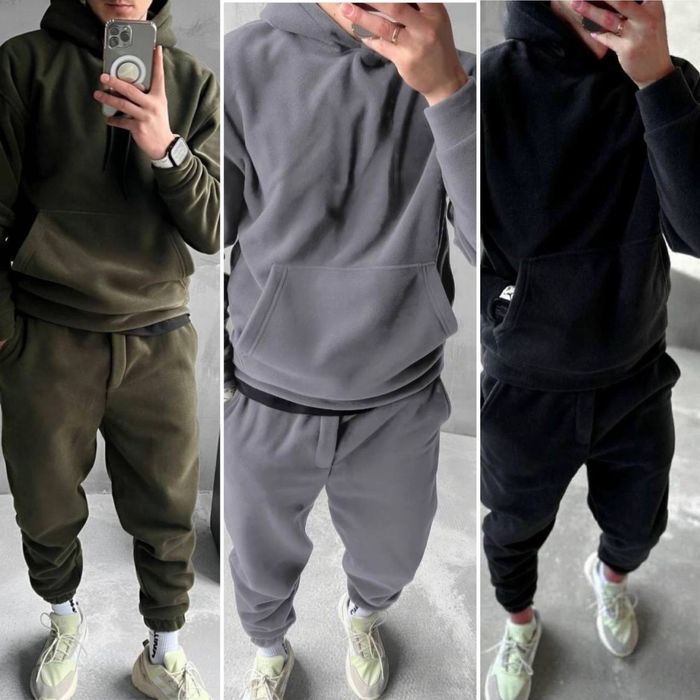 Чоловічий флісовий спортивний костюм