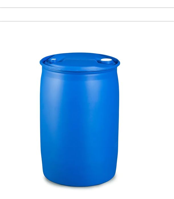 Bidoes azuis em plastico