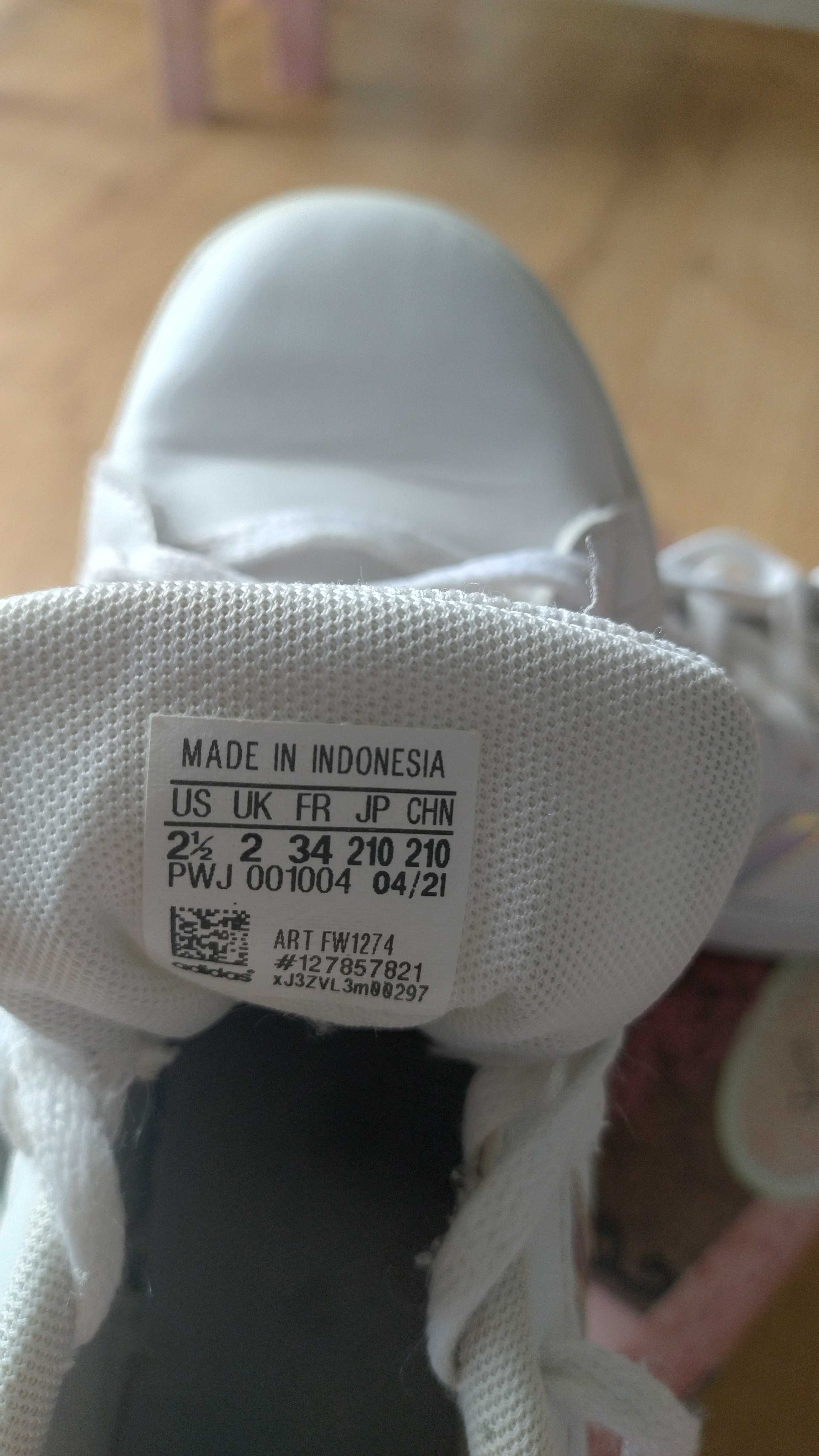 Buty adidas rozmiar 34 białe