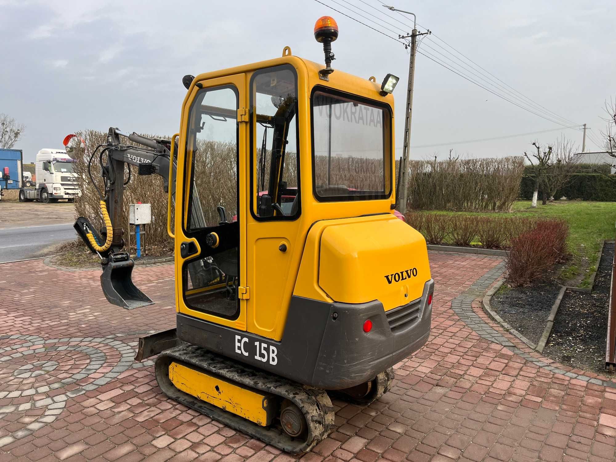 Minikoparka Volvo EC15B* Import z serwisu * Cena brutto vat 23%