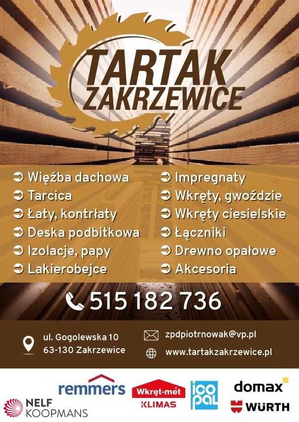 Łaty dachowe, łaty budowlane, łata z tartaku