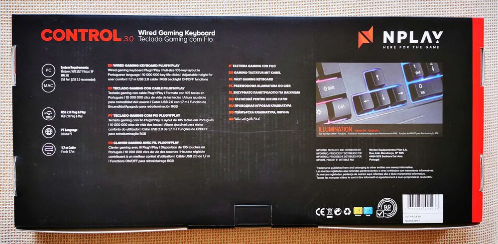 Teclado Gaming Nplay wired