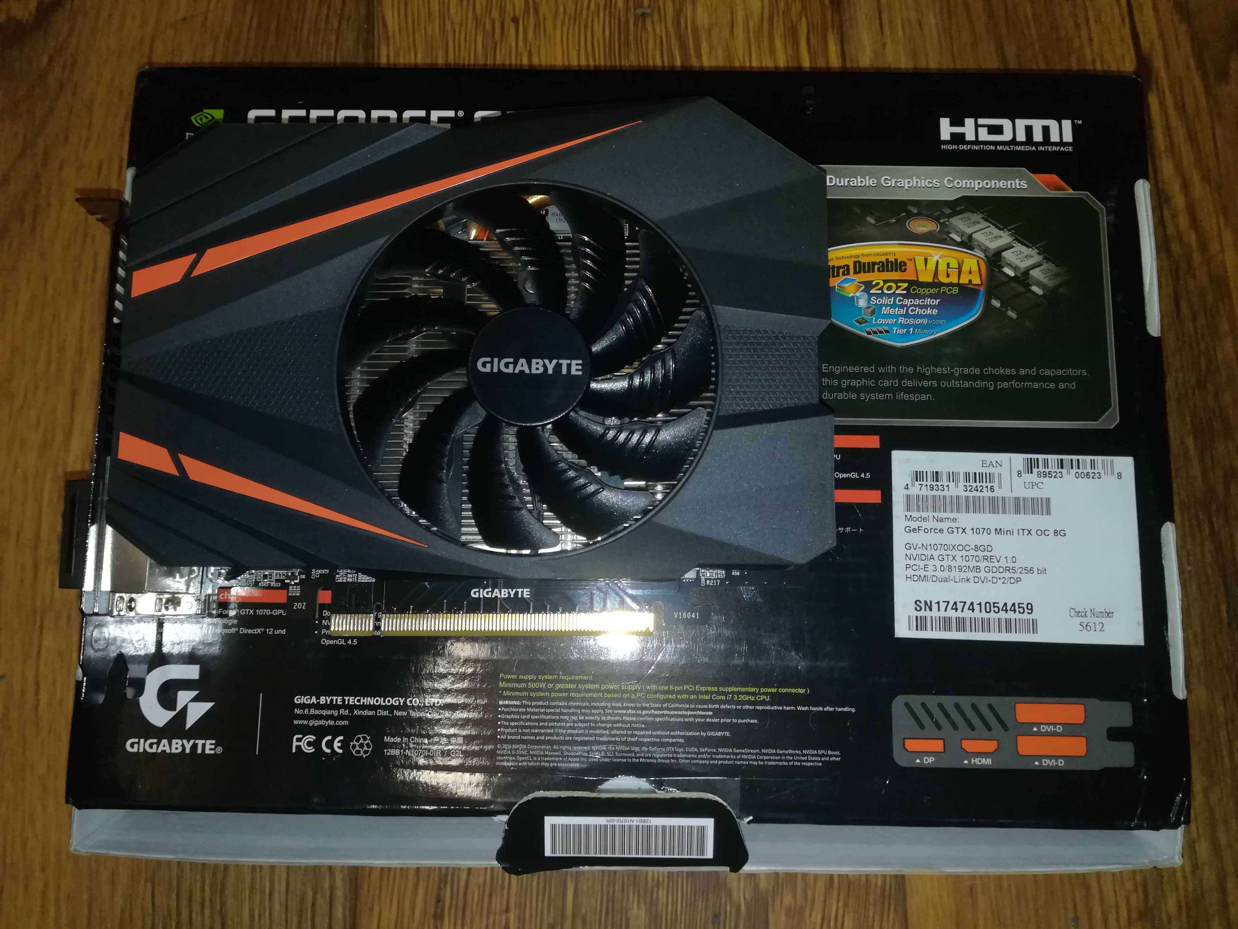 Gigabyte GTX 1070 OC 8GB