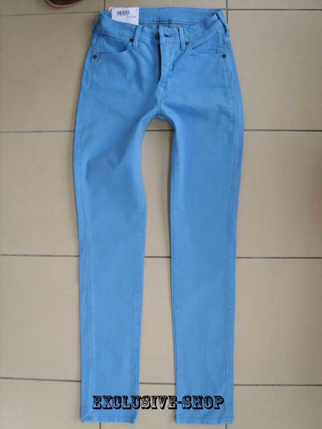 Spodnie damskie jeansy Wrangler Estelle wysoki stan W24 L32 pas 62 cm