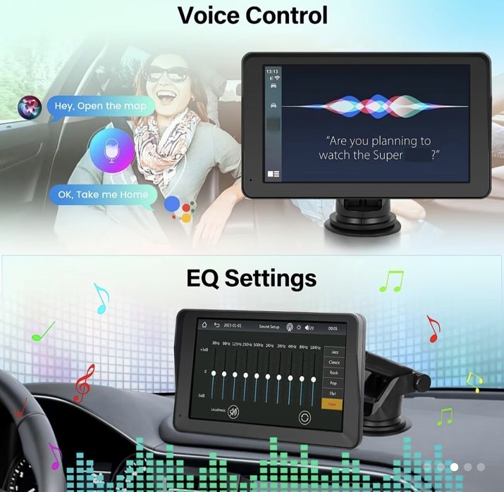 Nawigacja samochodowa CarPlay Android Auto kamera NOWA! SUPER PREZENT