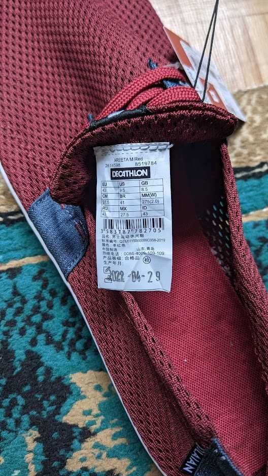 Мокасины из Decathlon, 43 р., новые