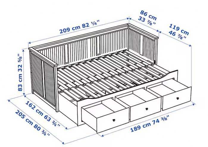 Łózko (rama) HEMNES firmy IKEA