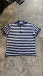 Polo Lacoste Azul e Branco