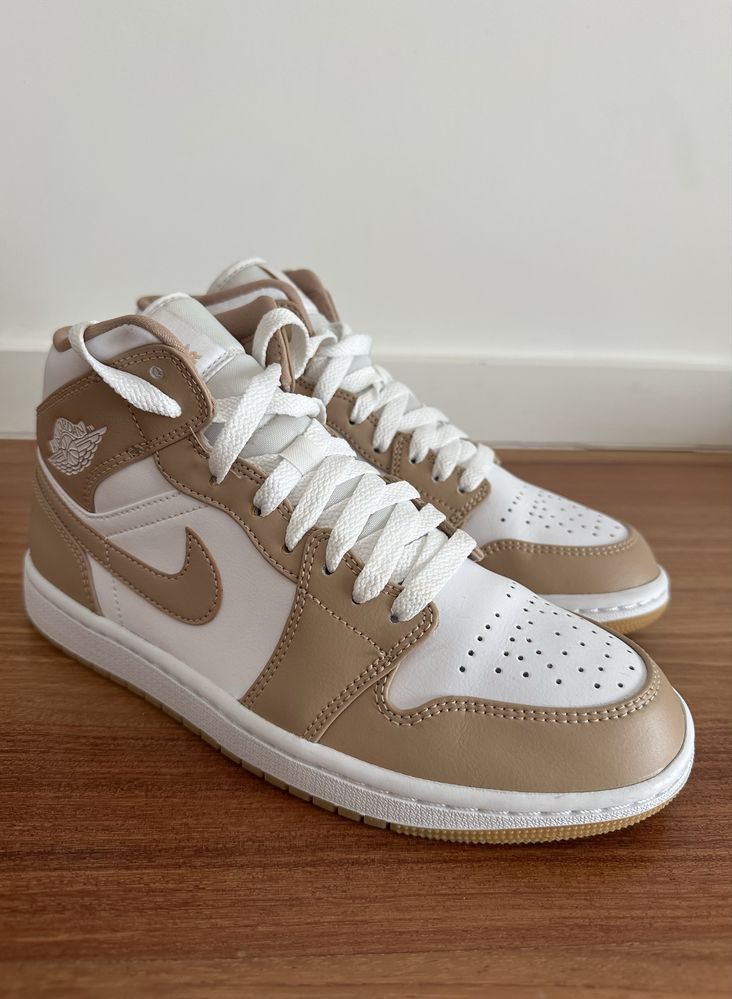 Sapatilhas Nike Air Jordan 1 Mid Tan / Gum