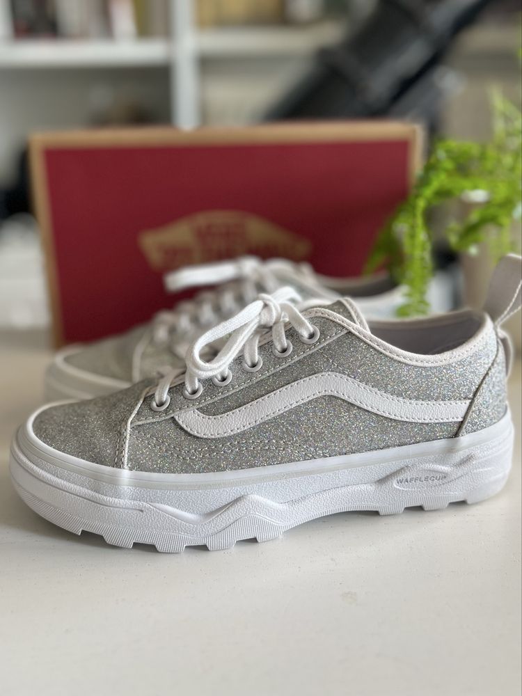 Vans Sentry Old Skool Glitter buty 37EUR 23,5cm brokatowe platformy