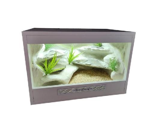Terrarium dla gekona lamparciego białe 60x40x40 nowe