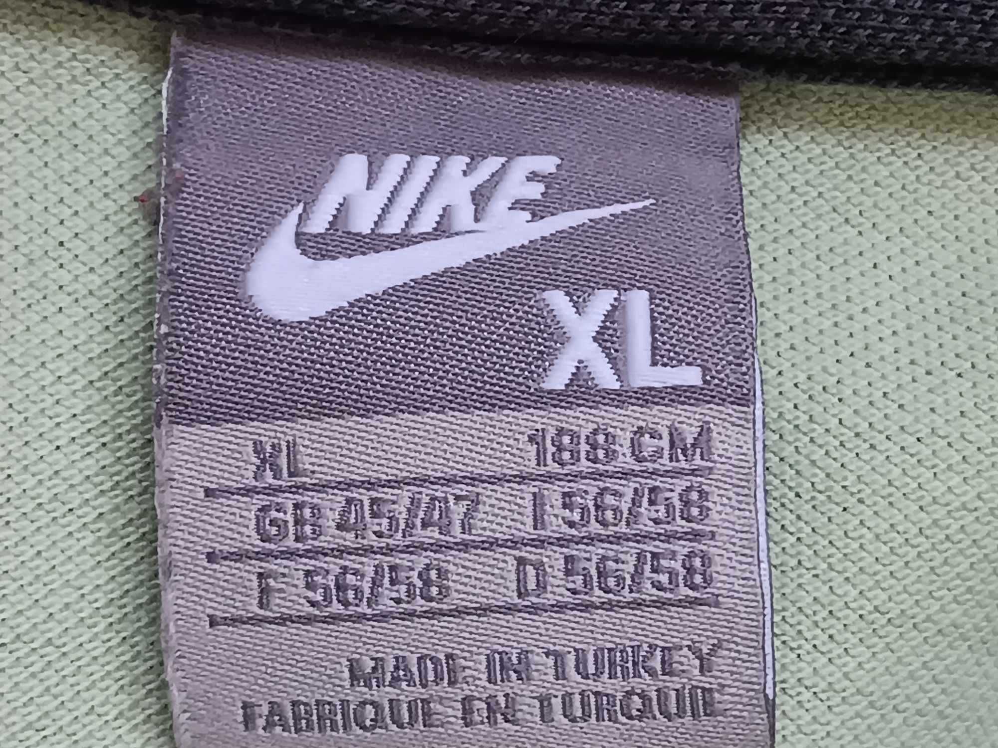 Koszulka polo męska - zieleń miętowa logowana - XL - "Nike".