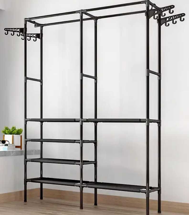 Вішалка для одягу Simple Coat Rack Double Row вішалка з полицями