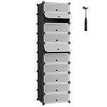 Organizer 10-szczelinowy modułowy do przechowywania 31 x 43 x 173 cm