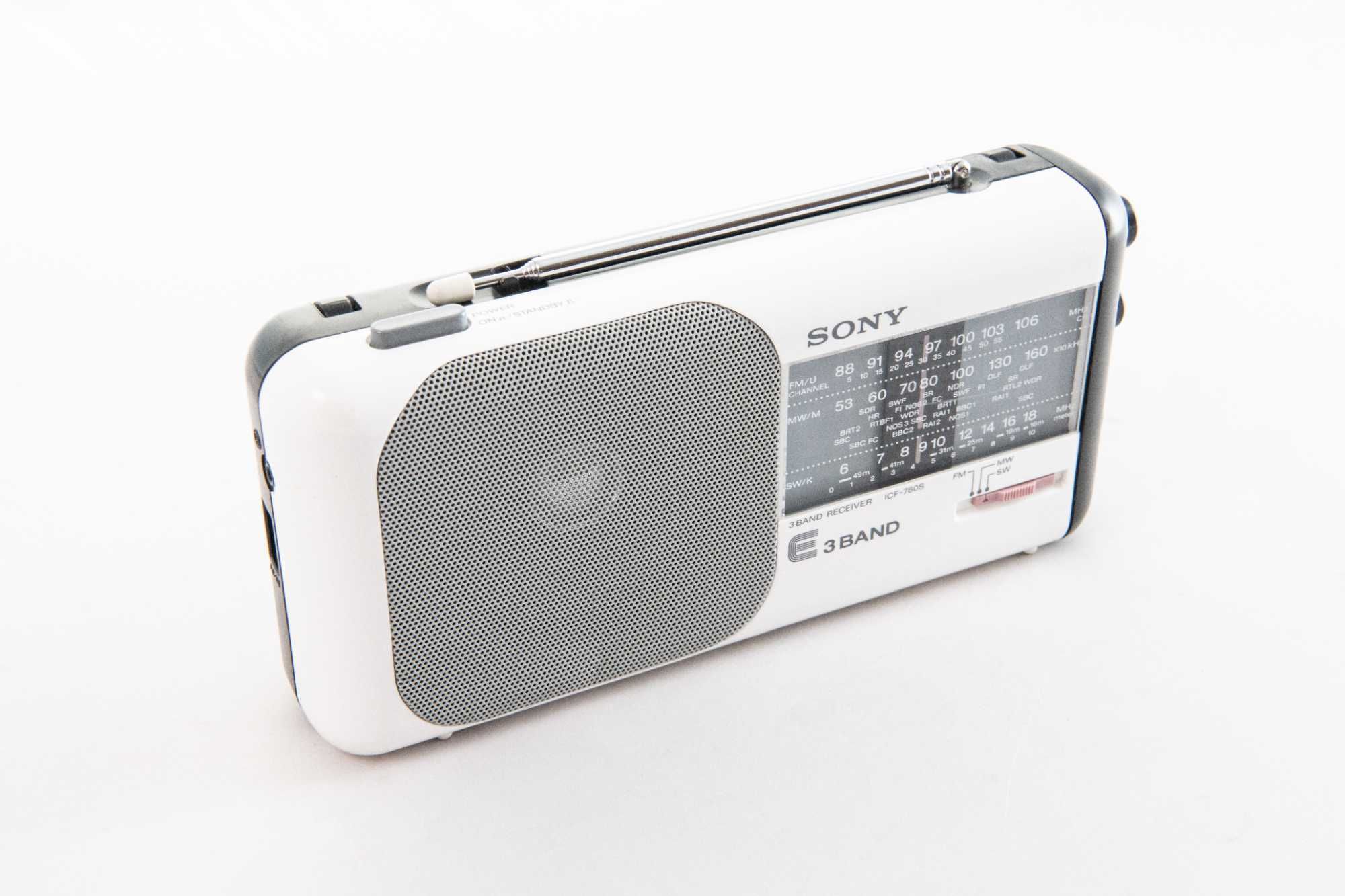 Przenośne radio 3-pasmowe SONY ICF-760S białe