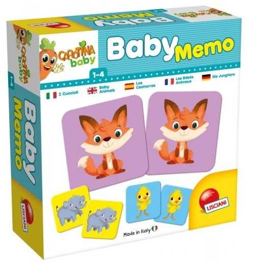 Carotina Baby Memo Zwierzęta 24 karty - używana stan bardzo dobry