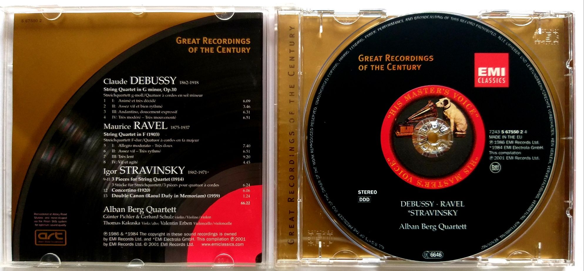 Great Recording Of Century Debussy Ravel Stravinsky  2001r