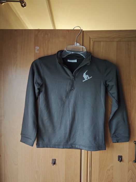 Bluza chłopięca zapinana brązowa rozmiar 128