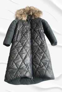 Зимове жіноче дуте пальто на синтапоні