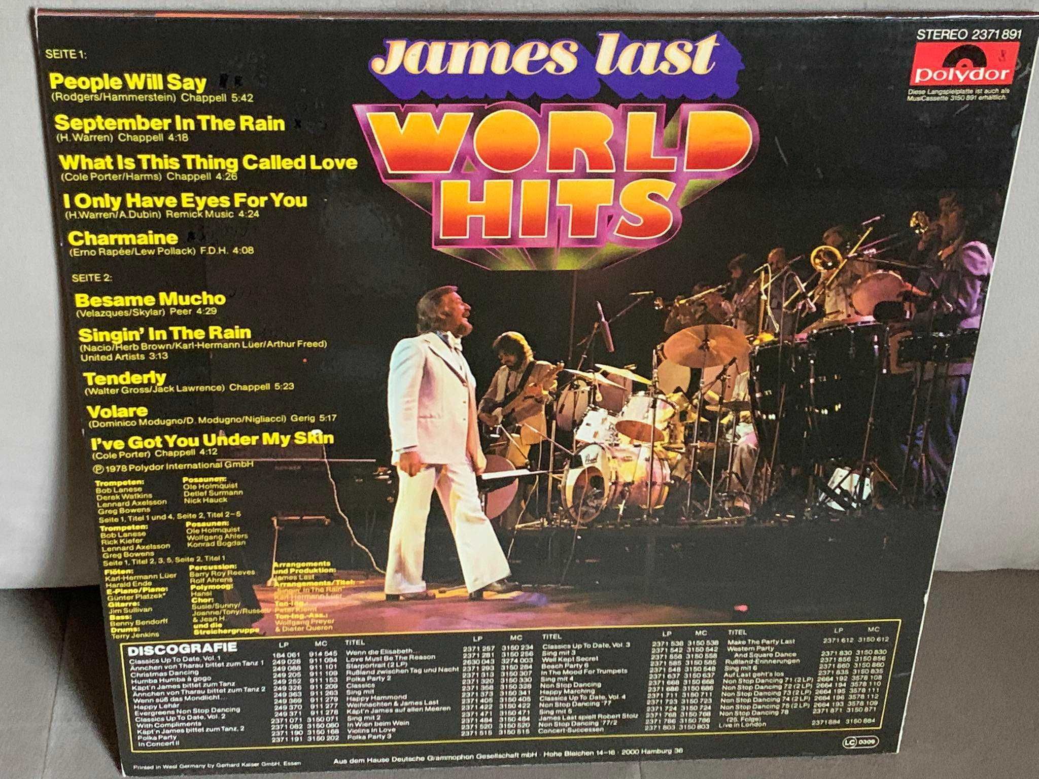 James Last - World Hits - Winyl - stan VG+!