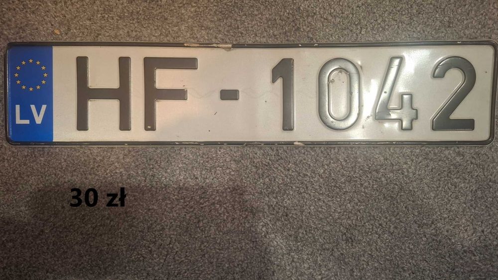 kolekcjonerska tablica rejestracyjna Łotwa ozdoba garażu