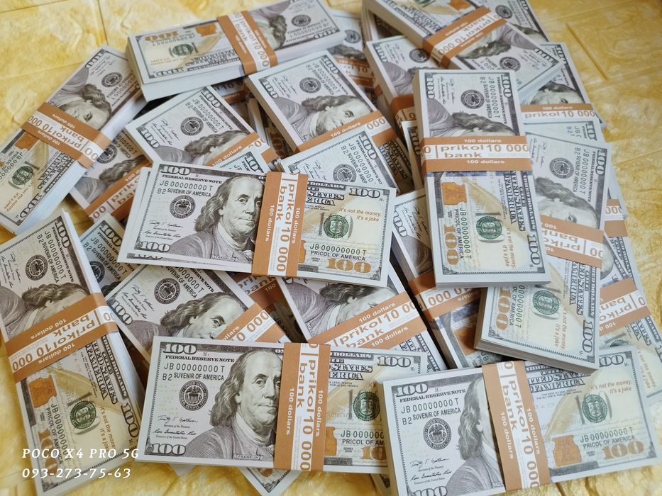 50 пачек 100$ Долларов Сувенирные деньги Сувенірні гроші