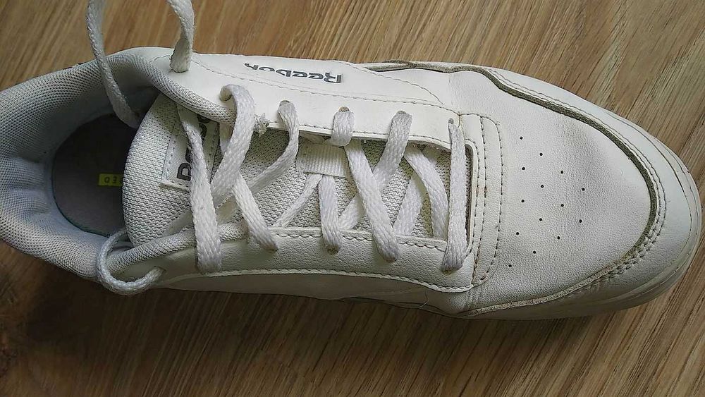 Buty damskie Reebok 1Y3501, białe, skórzane