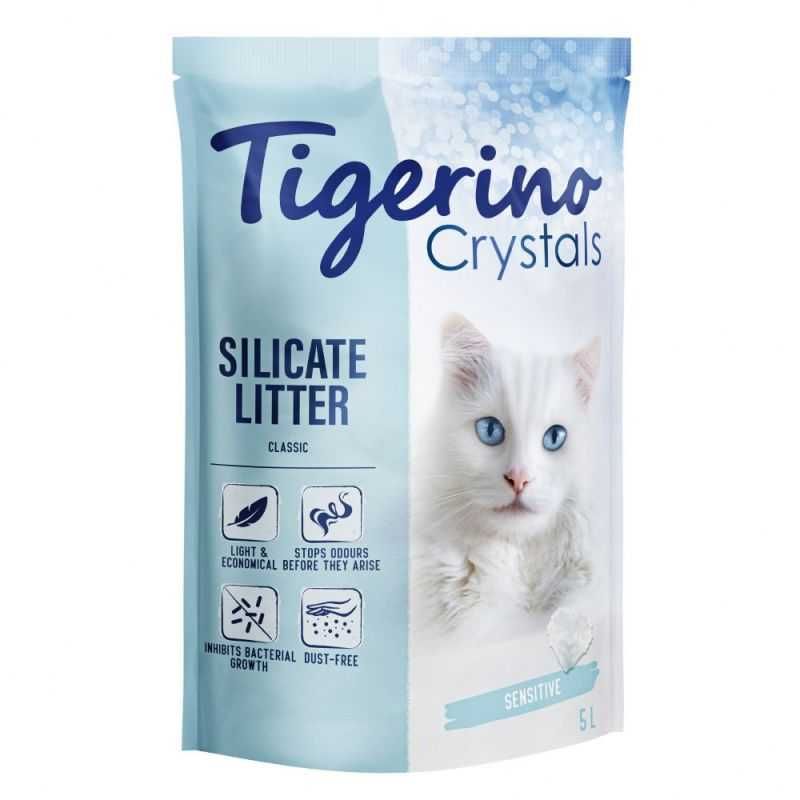 Żwirek dla kota silikonowy Tigerino Crystals 5 l OKAZJA !!!