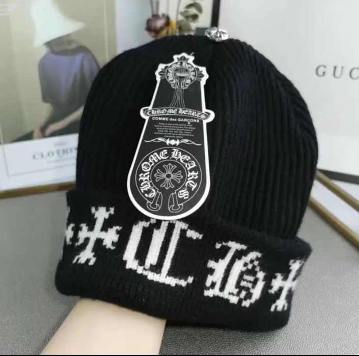 шапка хром хартс , chrome hearts , чорна