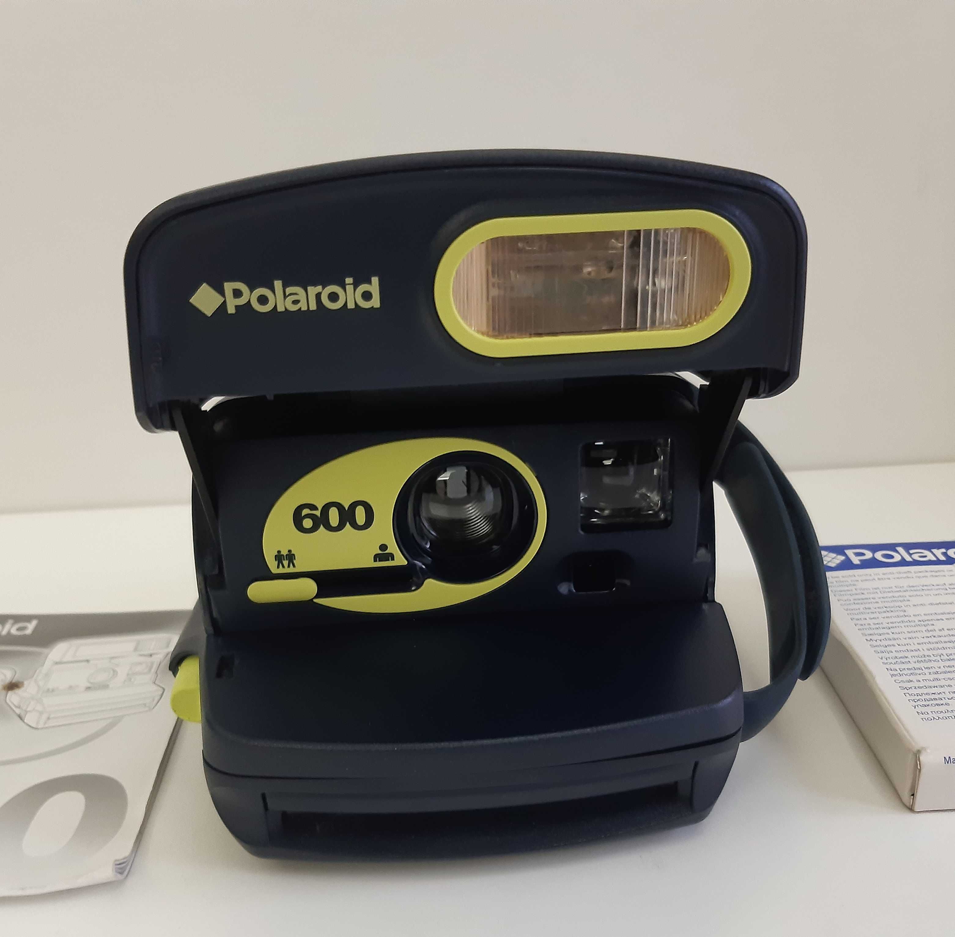 Máquina Fotográfica Instantânea Polaroid 600 Azul Funcional