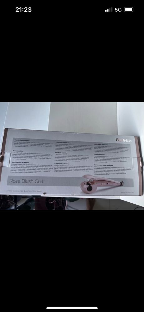 Automatyczna lokowka Babyliss rose blush curl