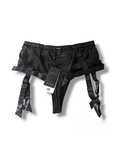 Bluebella Karolina high-waist majtki z pasem do pończoch czarne XS  S
