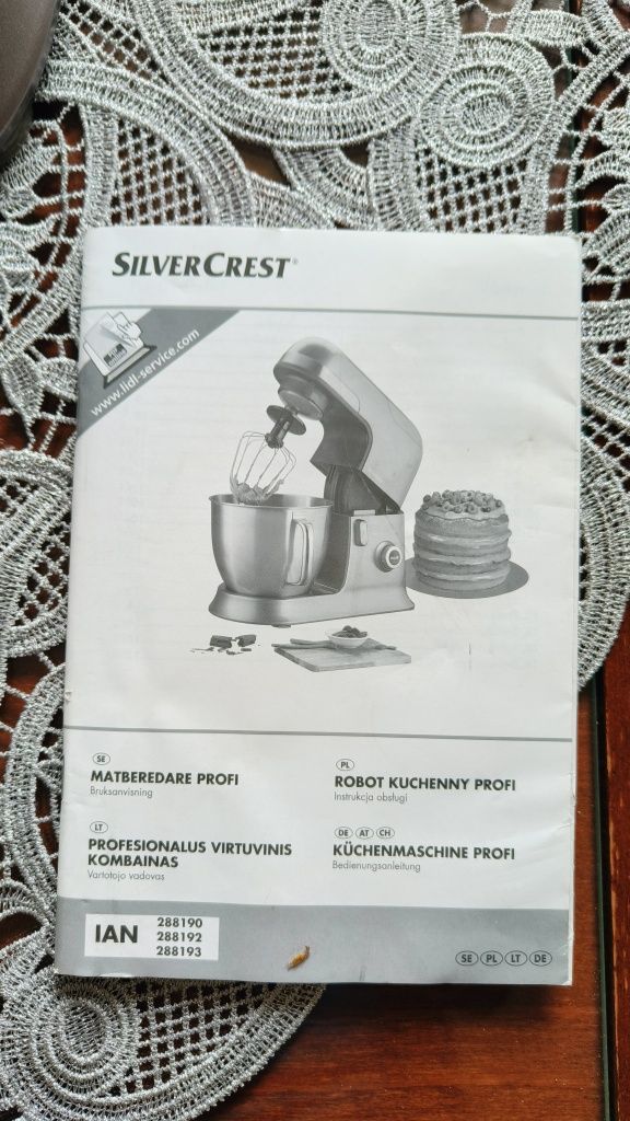 Jak nowy SILVERCREST profesjonalny robot kuchenny z blenderem 1300W