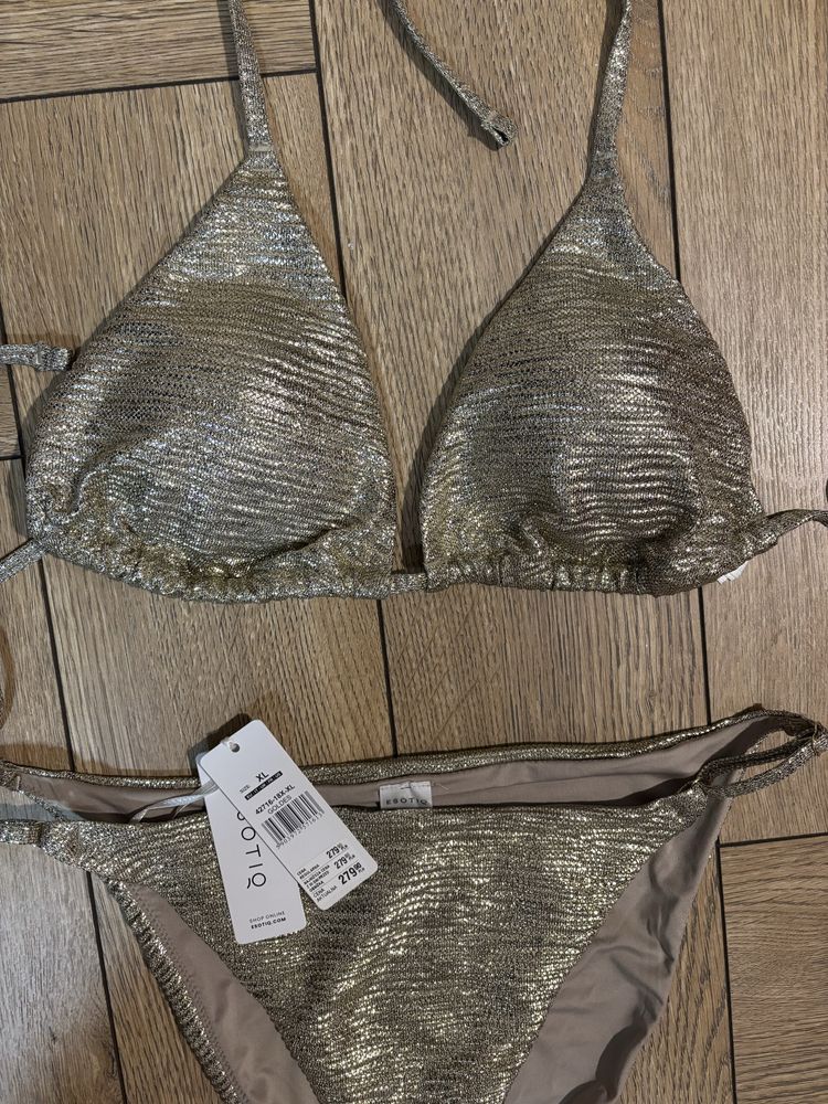 ESOTIQ Złoty Strój kąpielowy Bikini rozm. XL / 42
