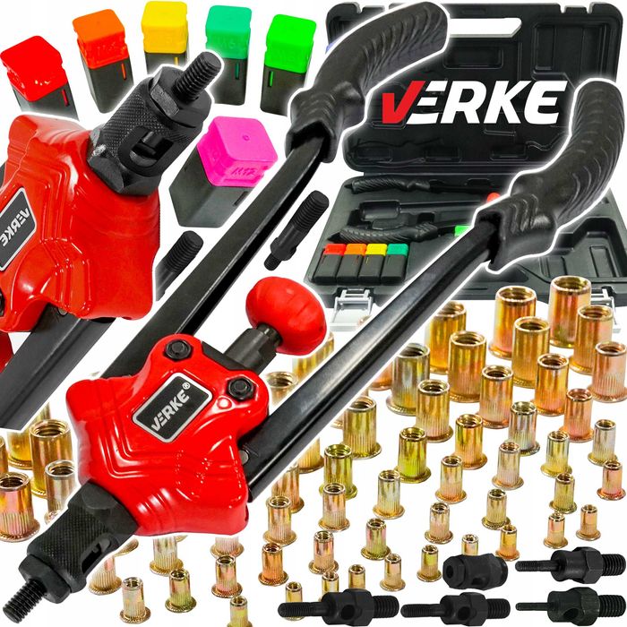 NITOWNICA RĘCZNA DO Nitonakrętek Nitów M3 - M12 Zestaw Do Nitowania