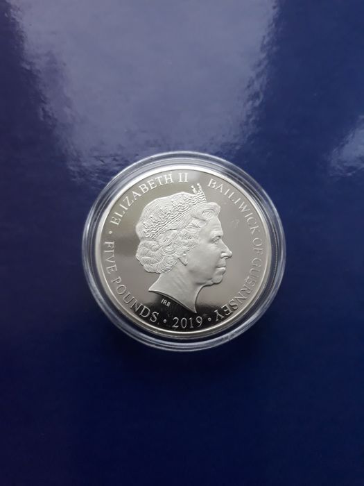 Moneta 5 funtów 2019 Proof - 75 Rocznica lądowania w Normandii (505)