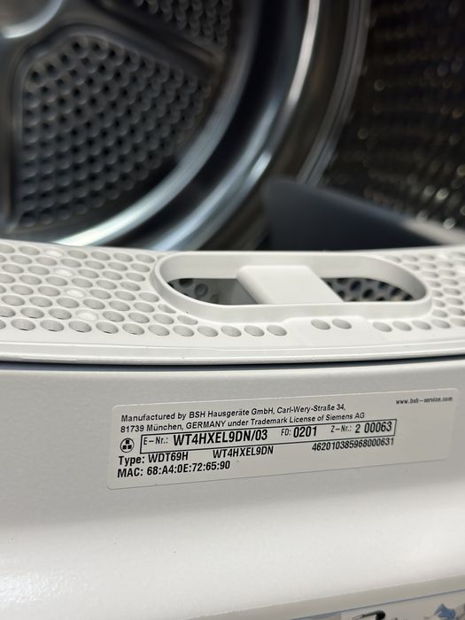 Сушильна машина Siemens WT4HXEL9DN iQ800  А+++ обробка парою!