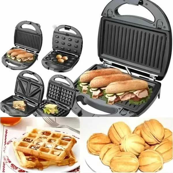 Сендвіч-машина Multi-Baker 4 в 1 Steinberg ST-779 1200 Вт Вафельниця