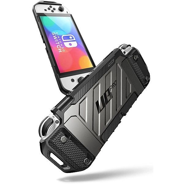 Pancerne Etui Nintendo Switch Oled miejsce Na 5 Kart Supcase Unicorn B