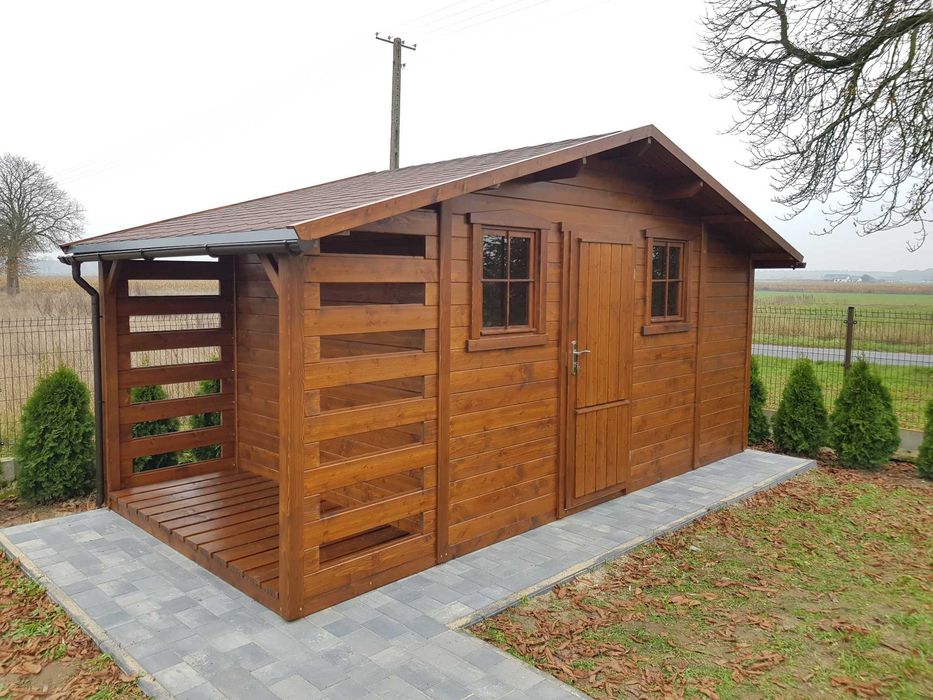 domek narzędziowy ogrodowy drewniany szopka działkowy schowek