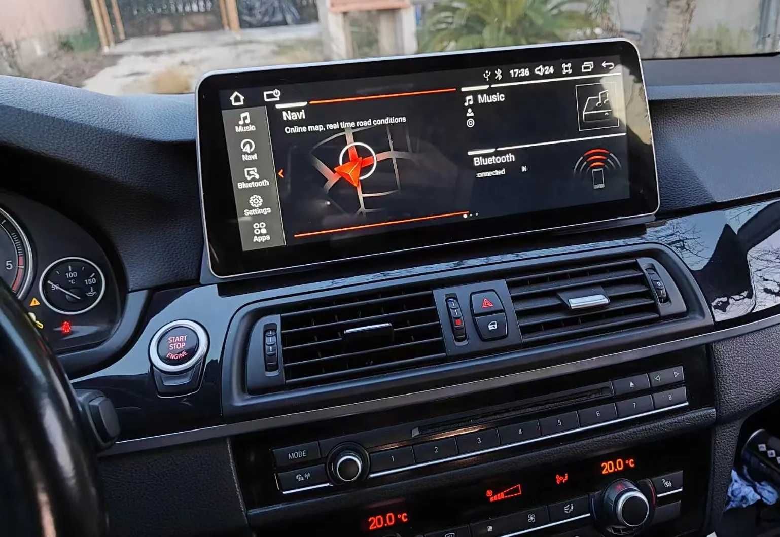 Rádio 2DIN 12.3" • BMW F10 F20 F22 F30 F32 • Serie 1/2/3/4/5 • Android