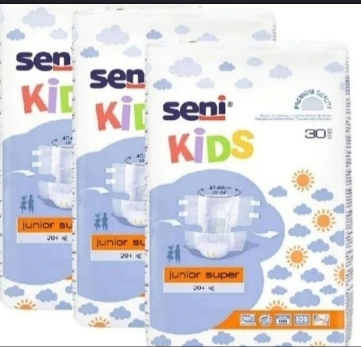 Seni Kids Junior Super 20+ kg pieluchy pieluszki 90 sztuk